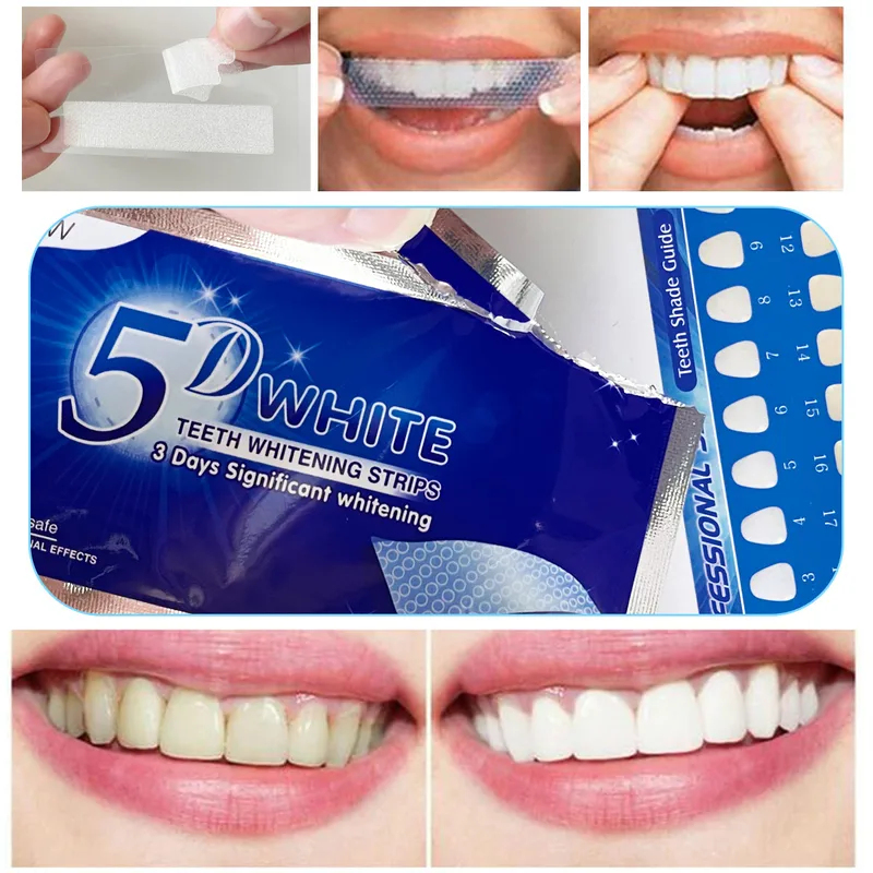 Teeth Whitening Price - 1-12pcs 5D Whitening Teeth Stickers White