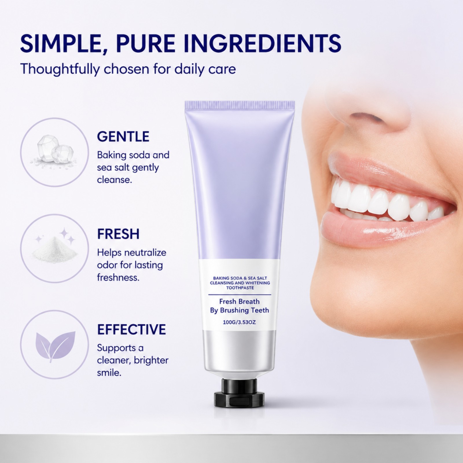 Baking Soda Sea Salt Toothpast - Teeth Whitening With Baking Soda review and price