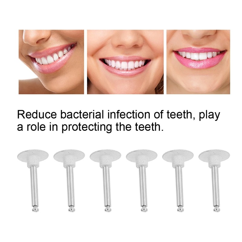 6Pcs Tooth Polishing Head Set  - Teeth Whitening With Braces review and price
