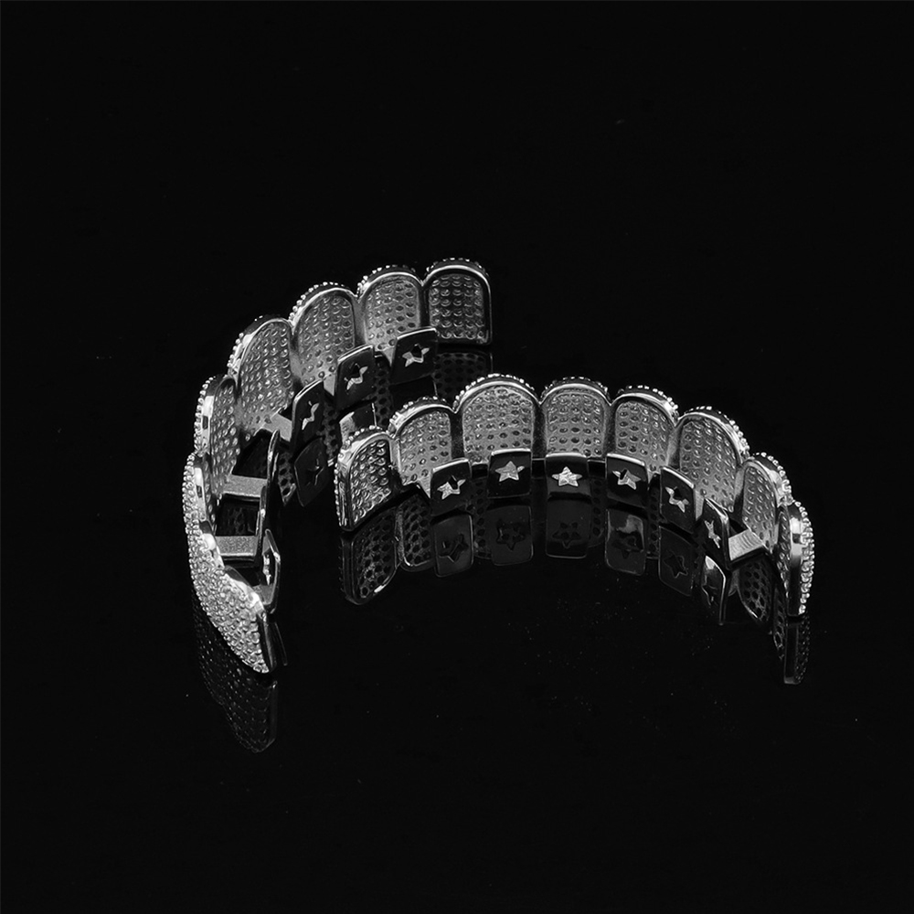 Silver Plated Full Iced Out CZ - Teeth Whitening Moulds review and price