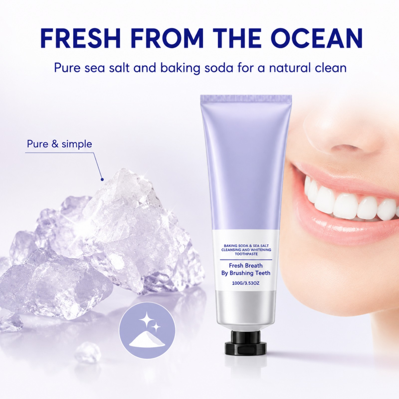 Baking Soda Sea Salt Toothpast - Teeth Whitening With Baking Soda review and price