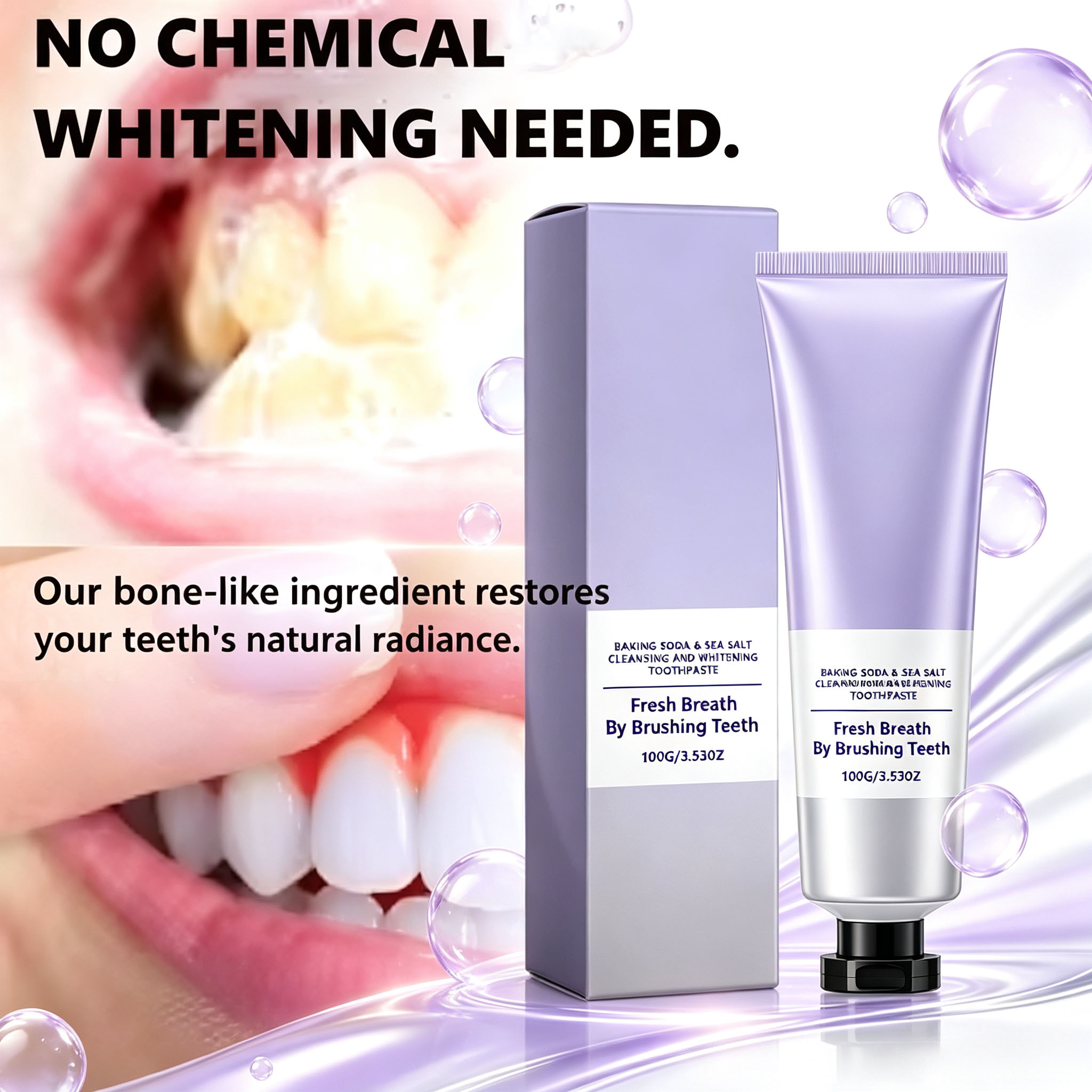 Baking Soda & Sea Salt Toothpa - Teeth Whitening With Baking Soda review and price