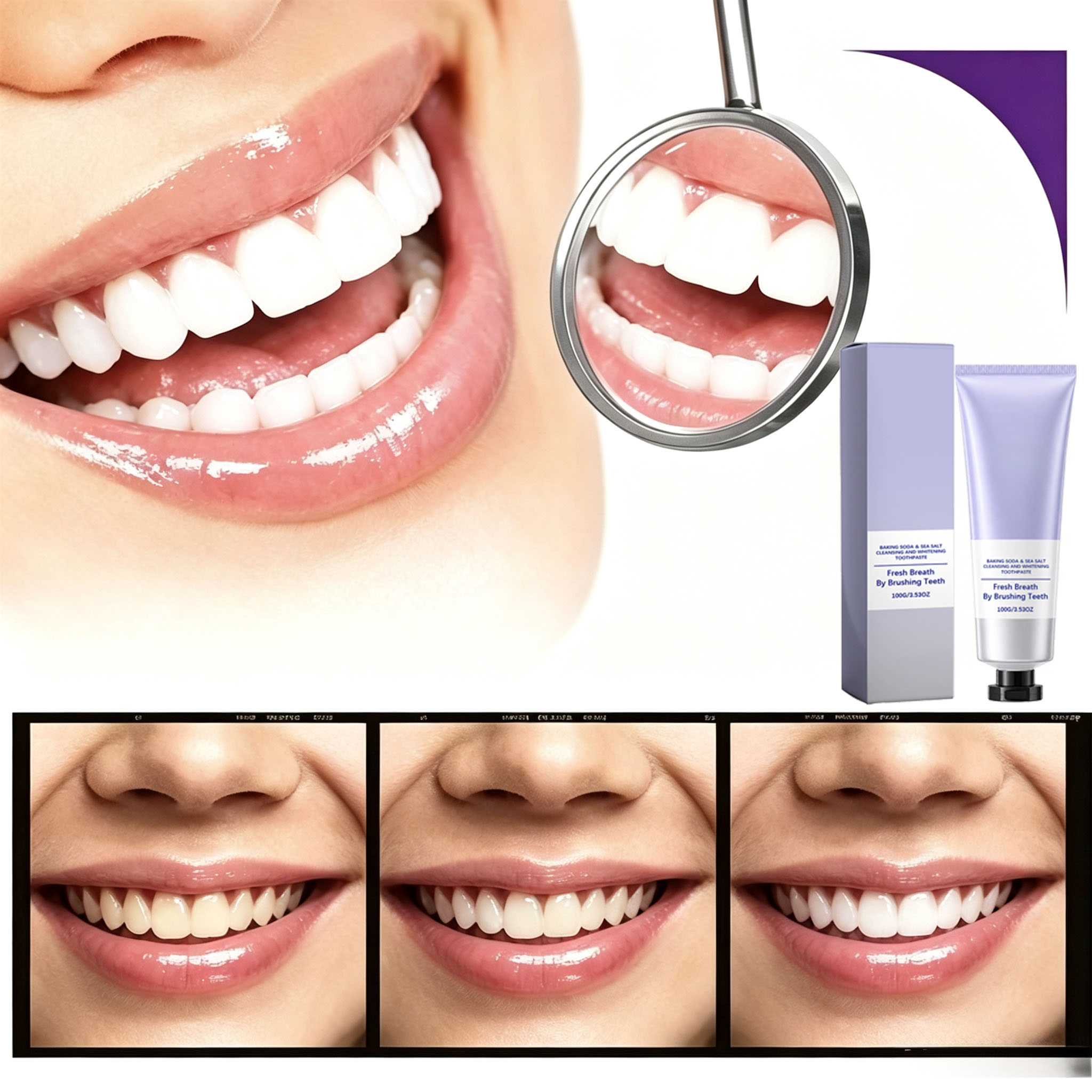 Baking Soda & Sea Salt Toothpa - Teeth Whitening With Baking Soda review and price