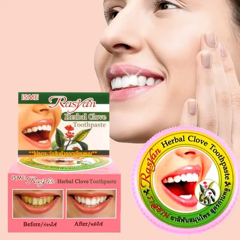 Thai Clove/coconut Tooth Powde - Teeth Whitening Yellow Teeth review and price